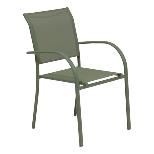 Hespéride - Fauteuil de Jardin Piazza empilable Vert Laurier