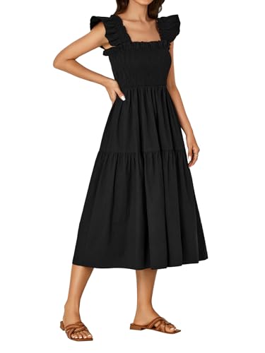 Image of Rooscier Women's A Line Smocked Midi Dress