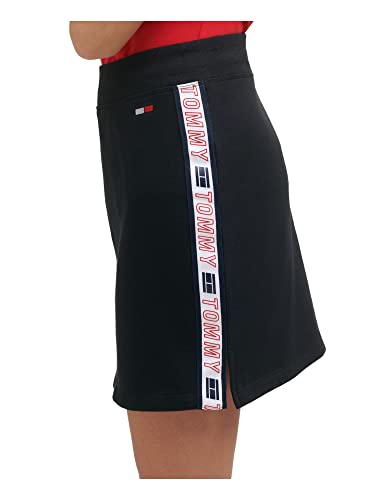 Tommy Hilfiger Sport Womens Heathered Logo Skirt Black XS3