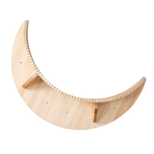 MYZOO LUNA キャットステップキャットタワー 壁付け キャットツリー 三日月型 木製 無垢材