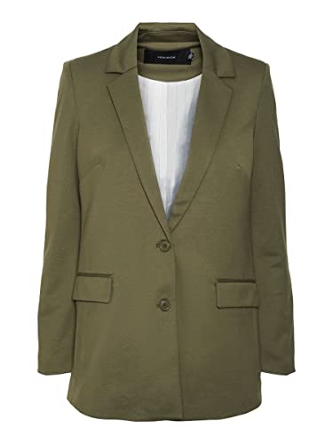 VERO MODA Damen Vmlucca Loose Jersey Noos Blazer, Ivy Green, L EU