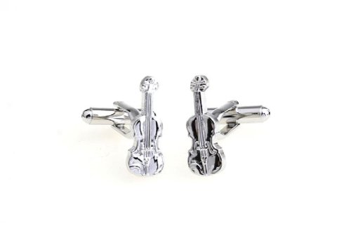 Mancuernillas violín MRCUFF con caja regalo y paño miniatura 3