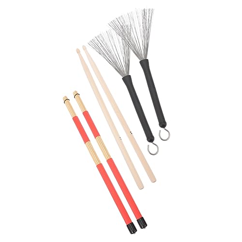 Set de baquetas y escobillas para percusión con bolsa miniatura 1