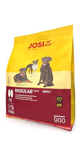 JosiDog Regular (5 x 900 g) | Adult | Premium Trockenfutter für ausgewachsene & aktive Hunde | mit viel tierischem Protein | glutenfrei | Powered by JOSERA | Hundefutter | Alleinfutter | 5er Pack