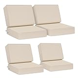 AAAAAcessories Outdoor Deep Seat Cushions - Waterproof and Fade-Resistant Foam P...