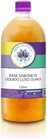 Base Sabonete Líquido Luxo Ouro, 1 Litro, Cor Dourada, para Personalização com Essências, Império das Essências