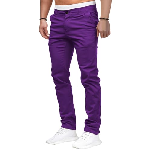 Men's Chinos Casual Dress Pants Slim Fit Skinny Stretch Flat-Front Lightweight Comfort Slacks 2025 Trendy Trousers2