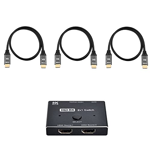 Cablecc - Interruttore 2.1 compatibile con HDMI da...