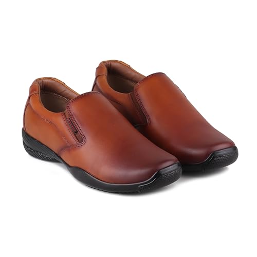 Image of Red Chief Men's Genuine Leather Slip-On Formal Shoes - Effortless Style, Everyday Comfort | RC3812