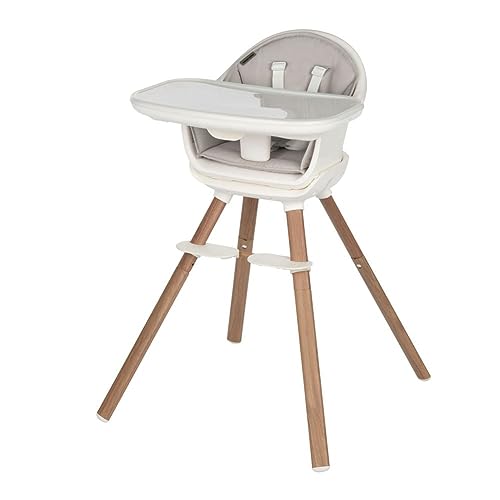 Maxi-Cosi Moa 8-in-1 High Chair, removable kitchen booster, converts to stool, table and chair, easy...