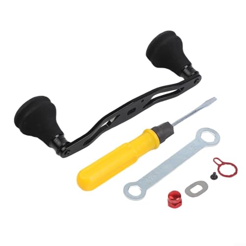 Carrete de pesca con mango basculante para ABU para REVO Beast para DAIWA Tatula Placa de aleación de aluminio de 130 mm, pomos de EVA, rodamientos duales, instalación completa ligera (mano derecha
