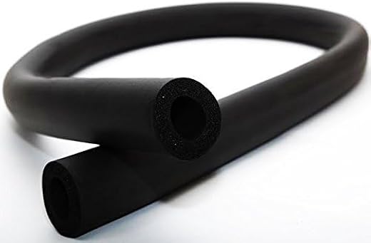 Spinxx 1/2" ID X 1/2" THK Foam Heat Insulated Tube for Air Conditioner Ac Pipe Foam Rubber Tube 5.9 Feet insulation pipe c...