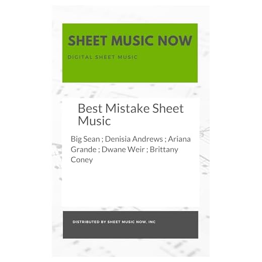 Best Mistake Sheet Music