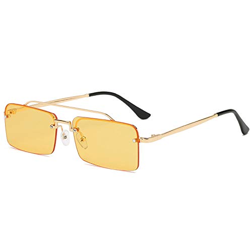 Preisvergleich Produktbild Sonnenbrille Kleine Rechteckige Sonnenbrille Frauen Randlose Quadratische Sonnenbrille Für Frauen Stil Weibliche Uv400 Sonnenbrille-C3