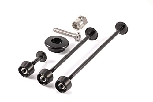 Pitlock Set 02/GA Vorder und Hinterrad, Sattelstütze, Aheadsystem schwarz