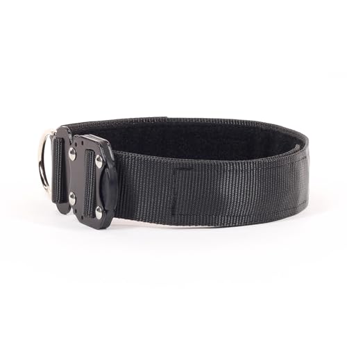 Zentauron Diensthund Halsband Kilo 9 45mm breites Hundehalsband mit Zweipunkt Metall-Schnalle