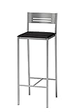 Taburete de cocina alto tapizado