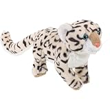 Simpatico peluche: questo peluche a forma di leopardo delle nevi è perfetto per coccolarsi a letto o per essere usato come giocattolo di compagnia quando fai un pisolino sul divano, peluche