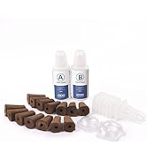 iDOO Seed Pods kit Hydroponics Garden Kit with 14pcs Growth Sponges, 7pcs Basket Kit, A&B Solid N...