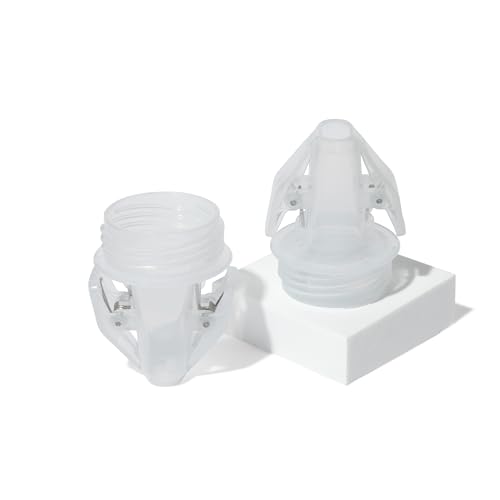 Image of Motif Medical Pump-to-Bag Electric Breast Pump Adapter -Compatible w/Spectra S1 & S2 Breast Pump - Pump Adapter w/Twist Shield Connectors - 3-Step Time-Saving Nursing Pump Adapter (Set of 2)