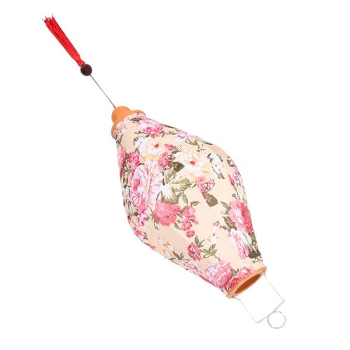 Gadpiparty Linterna Colgante De Satén Con Diseño Floral Vintage Decoración Para Jardín y Exteriores Linterna De Resistente Para Fiestas y Patios Color Naranja
