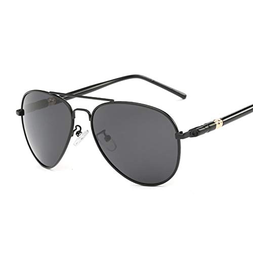 XULONG Gafas de Sol polarizadas de aleación Premium, Gafas de Sol de oscurecimiento automático para Hombres, para Ciclismo, conducción, Viajes y Todas Las Actividades, antirreflejo UV,Black