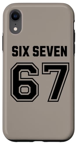 67 Six Seven Sport Design on Back. 6 7 Meme Men Women Kids X}zP[X iPhone XR p