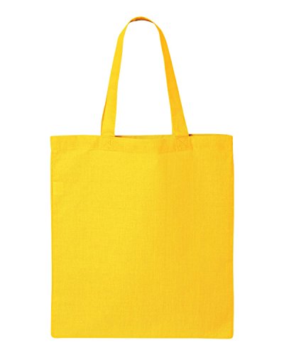 Q-Tees Economical Tote One Size Yellow