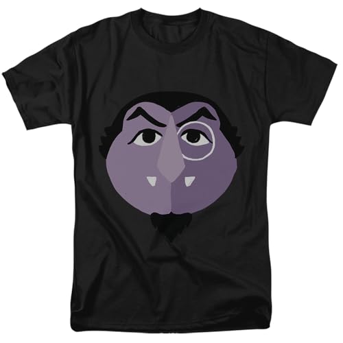 T-Shirt Mixte Sesame Street The Count Popfunk Noir en Coton