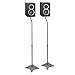 BeMatik - Soportes para altavoz de pie en color gris 2 unidades