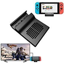 AKNES Nintendo Switch Dock, Portable Replacement Dock With Electronic Chip for Nintendo Switch (With Chip)