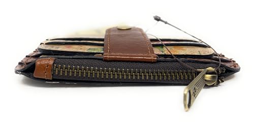 Image of Patricia Nash Leather Cassis ID Card Case Wallet, Prairie Rose