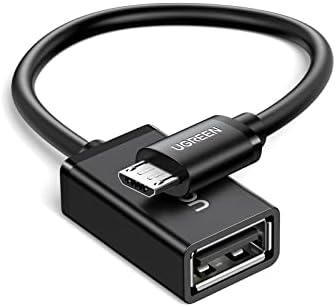 UGREEN Micro USB 2.0 OTG Cable On The Go Adapter Male Micro USB to Female USB Compatible with Samsung Phone S7 S6 Edge S4 S3 LG G4 Controller Android Windows Smartphone Tablets 4 Inch Black