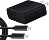 Kit de carga PRO de 45W compatible con ZTE Axon 7 Mini con carga rápida 3 Plus y cable PD/USB-C de 4ft de alta potencia de 100W (negro) 2
