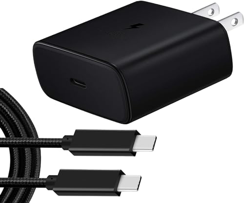 Tek Styz PRO 45W Charge Kit Compatible with LG US998R with Fast/Quick Charge 3 Plus Hi-Power 100W PD/USB-C 4ft Cable! (Black)