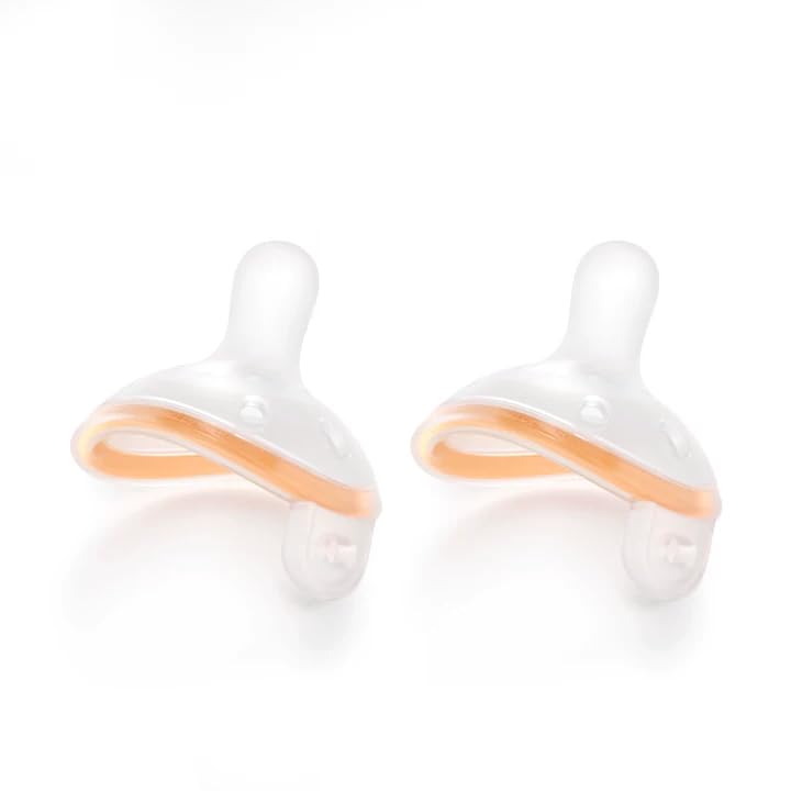 Garkoko Breast-Like Baby Pacifiers 0-6 Months 2 Pack Newborn Binky