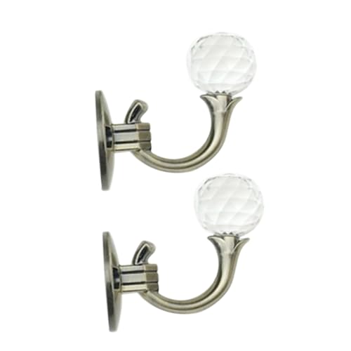 Ciieeo 1 Juego Perchas de Acero Inoxidable retenciones de Cortina de Cristal Transparente Gancho decoración Suministros de Cortina herrajes para Cortinas Acrílico Decorar