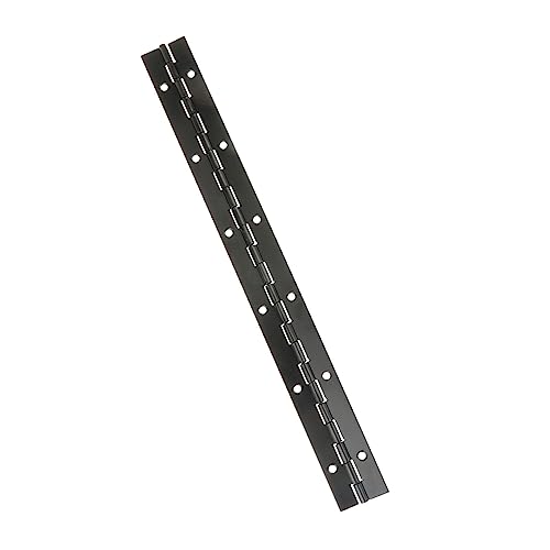 Heavy Duty Hinge, Continuous Hinge with Holes, Furniture Hinges, Folding Cabinet Door Hinge, Black, 300x30x1mm