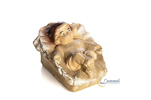 Presépio de natal 15 peças completo com 17cm de altura dourado decoração de natal natalino