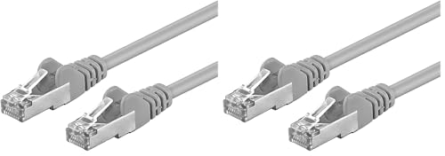 Câble Patch CAT6 FTP Ethernet PremiumCord Gris 15m Lot de 2