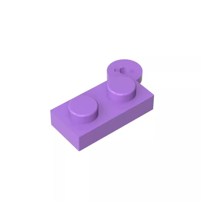 Gobricks 2430 Hinge Hinge Plate 1x4 Swivel Top 50 Pieces GDS-808 Compatible with Lego Building Blocks Color:Medium Lavender โ image 1