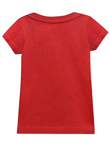 Image of A.T.U.N. (ALL THINGS UBER NICE) Girls Printed Round Neck Short Sleeve Regular T-Shirt