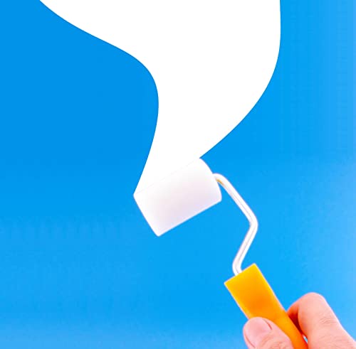 Paint Roller, Sponge Paint Brushes, High-Density Foam Refill 2", Small Finest Finish Paint Roller Kit for Chalk Painting DIY Stenciling, Furniture, Arts Craft - Image 5