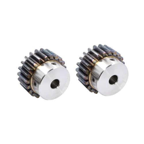 Bevel Gear Pinion Hardware Mechanical 1PCS 1.5M Spur Gear Pinion 12T-28T Model 1.5 Motor Gear with Step OD 21mm-45mm Carbon Steel Bore 10mm(20 Teeth)