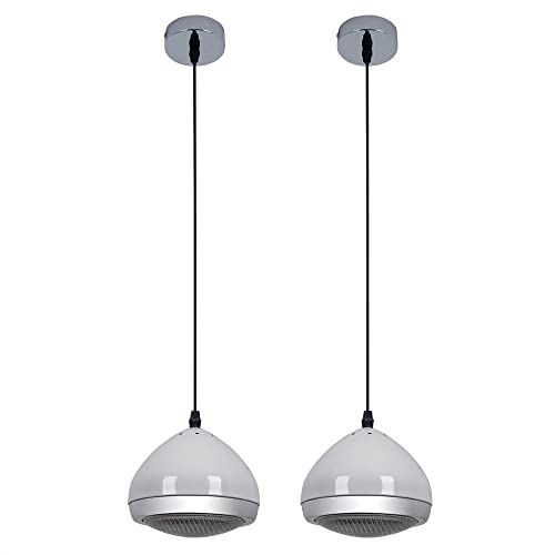 etc-shop Hängelampe Pendelleuchte Esstischleuchte Moderne Hängeleuchte schwarz goldfarben, Metall, 1x E27 Fassung, DxH 17x100 cm, 2er Set