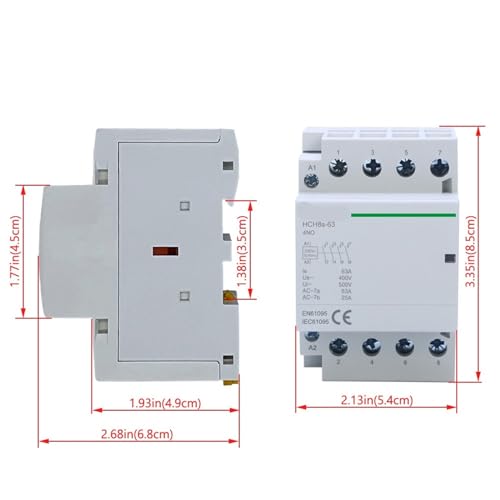 Contacteur modulaire 4P 63A avec contacts 2NO2NC DC24V - 4