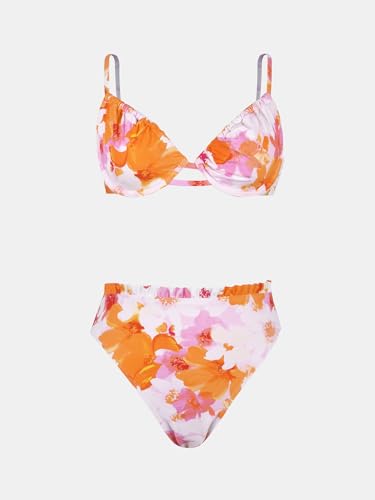 Image of CUPSHE Women Swimsuit Bikini Set High Waisted Two Piece Bathing Suit