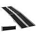 HomCom 10' Lightweight Aluminum Walled PVC Carpeted Folding Wheelchair Ramp