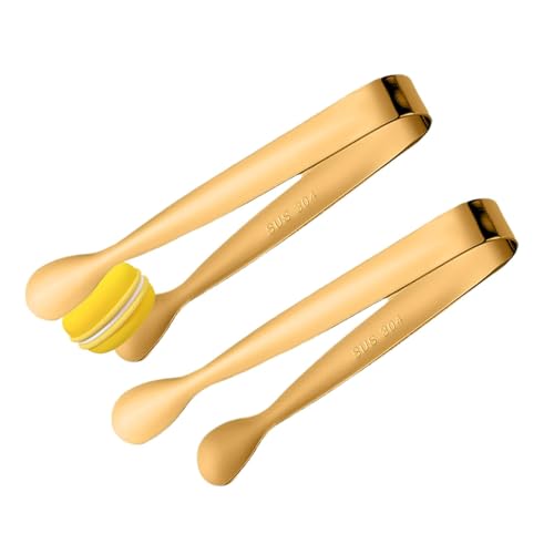 Pinks Di Zucchero - Tinks Di Ghiaccio | Inchiostri Per Secchio Di Zucchero | Set Di 2 Pinks Dolci | Clip Per Servire 4,3 Pollici | APEPICITOR IN ACCIAIO INOXINO TONG | Piccole Pingas Per Il Cibo | He