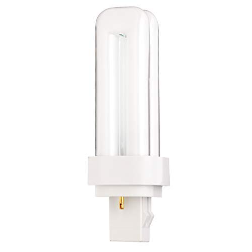 (4 Pack) 13 Watt Double Tube – 2 Pin (Gx23-2) Base - 4100K Cfl-Plug-In Replacement For Sylvania 21120 / 20708 - Cf13Dd/841/Eco - Ge 97589 - F13Dbx23/841/Eco - Philips 383133 Pl-C13W/41/Usa/Alto. #TOP1